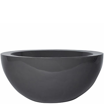 Кашпо Pottery Pots Vic Bowl glossy grey