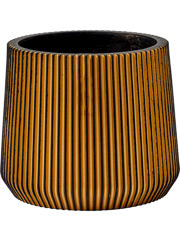 Кашпо Capi Nature Groove (Sandbag Black Gold) Арт: 6CAPGG394