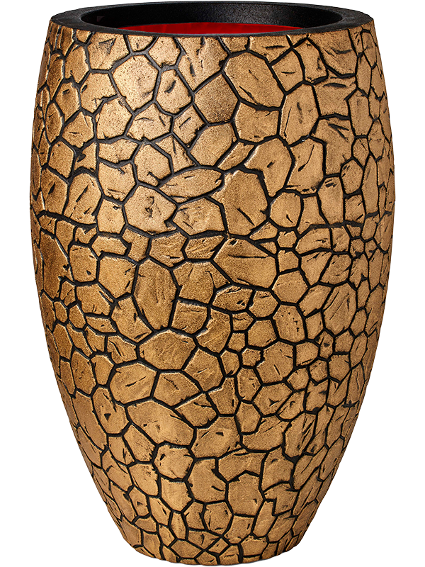 Кашпо Capi Nature Clay NL (Vase Elegant Deluxe Black Gold) Арт: 6CAPTCV82