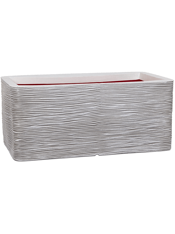 Кашпо Capi Nature Rib NL (Planter Rectangle Ivory) Арт: 6CAPTIB31