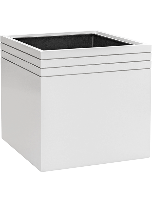 Кашпо Line-Up (Cube Matt White (with liner and wheelplate)) Арт: 6LUPC48WW