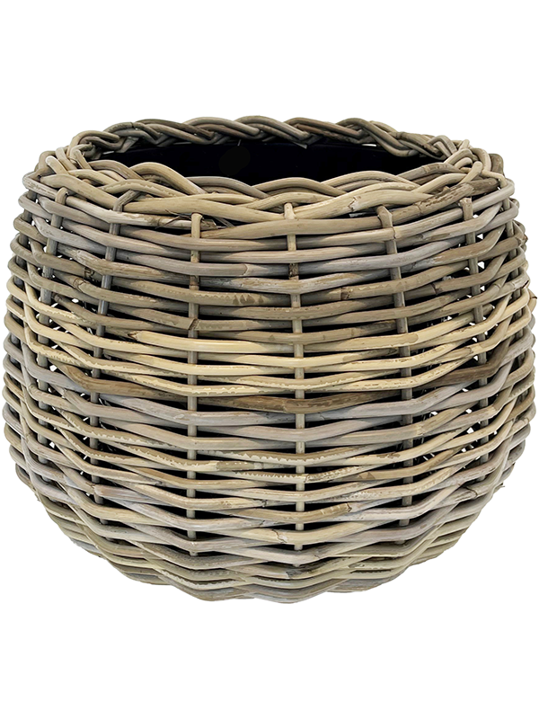 Кашпо Drypot Rattan Tina (Round Grey) Арт: 6MND05456