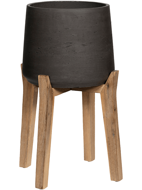 Кашпо Rough With Feet High (Patt XXXL Black Washed) Арт: 6PPNRPH08