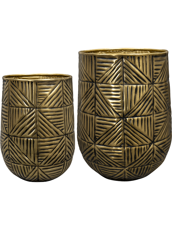 Кашпо Calvin (Pot Tall Matt Gold (set of 2)) Арт: 6PTR69856