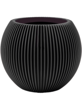 Кашпо Capi Nature Groove Special (Vase Ball Intense Black) Арт: 6CAPGB109