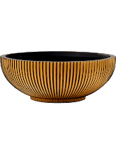 Кашпо Capi Nature Groove (Bowl Black Gold) Арт: 6CAPGG037