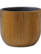 Кашпо Capi Nature Groove (Planter Ball Black Gold) Арт: 6CAPGG131