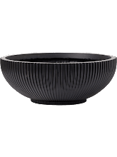 Кашпо Capi Nature Groove (Bowl Intense Black) Арт: 6CAPGZ037