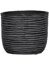 Кашпо Capi Nature Rib (Planter Ball Black) Арт: 6CAPNZ139