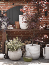 Кашпо Capi Nature Row NL (Planter Ball Ivory) Арт: 6CAPTOB16 2