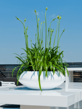Кашпо Fiberstone (Tara S Glossy White) Арт: 6FSTGWTA10 1