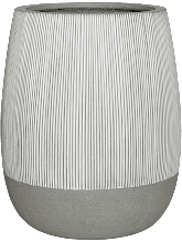 Кашпо Ridged (Perry L, White Stripe) Арт: 6FSTPWS04