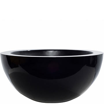 Кашпо Pottery Pots Vic Bowl glossy black