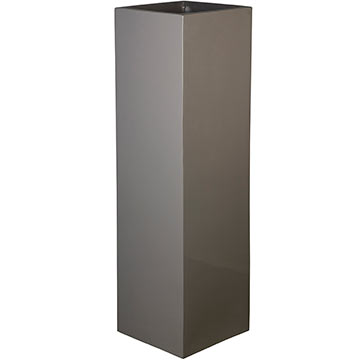 Кашпо Pottery Pots Yong glossy grey
