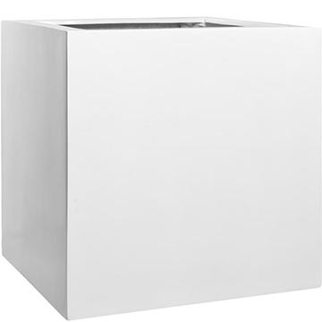 Кашпо Pottery Pots Block glossy white