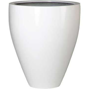 Кашпо Pottery Pots Lara glossy white