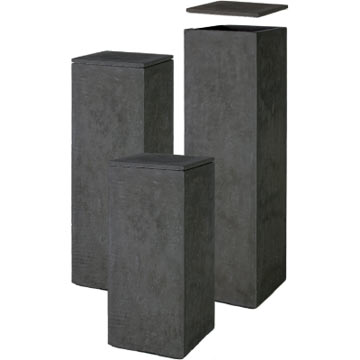 Кашпо Fleur Ami Division Column Lid Anthracite