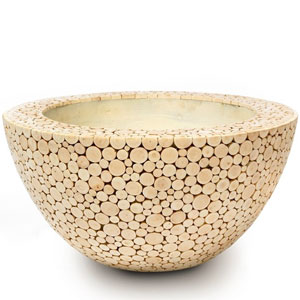 Кашпо Trendy Wood Bowl натуральное