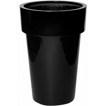 Кашпо Pottery Pots JAN Nice glossy black