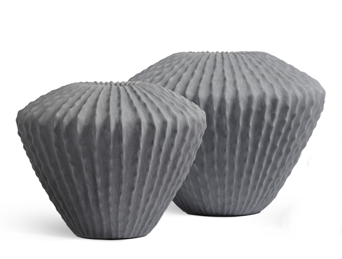 Кашпо TREEZ Effectory - Moho - Дизайн-ваза - Дымчато-серый песок 41.33-18-23-110-GR-28, 41.33-18-23-110-GR-45, 41.33-18-23-110-GR-53