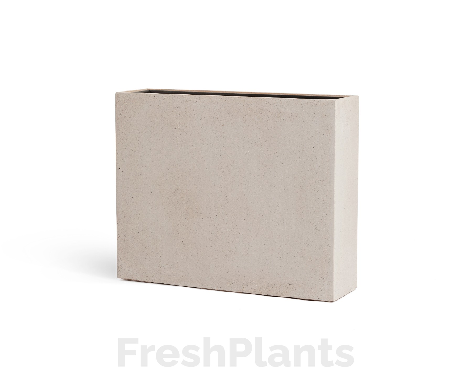 Кашпо TREEZ Effectory - Beton - Высокий Дивайдер - Белый песок 41.3317-02-009-BE-92/75