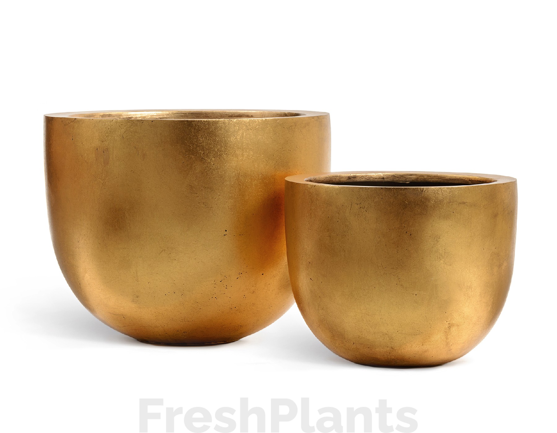 Кашпо TREEZ Effectory - Metal - Низкая конус-чаша - Сусальное золото 41.3319-04-027-GLD-46, 41.3319-04-027-GLD-60