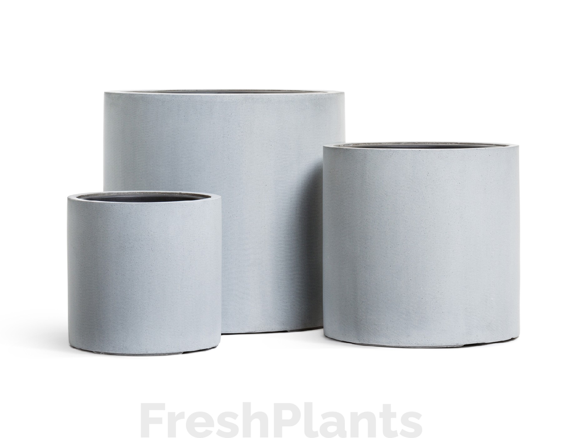 Кашпо TREEZ Effectory - Beton - Цилиндр - Серый ледник 41.3320-02-028-LG-31, 41.3320-02-028-LG-41, 41.3320-02-028-LG-53