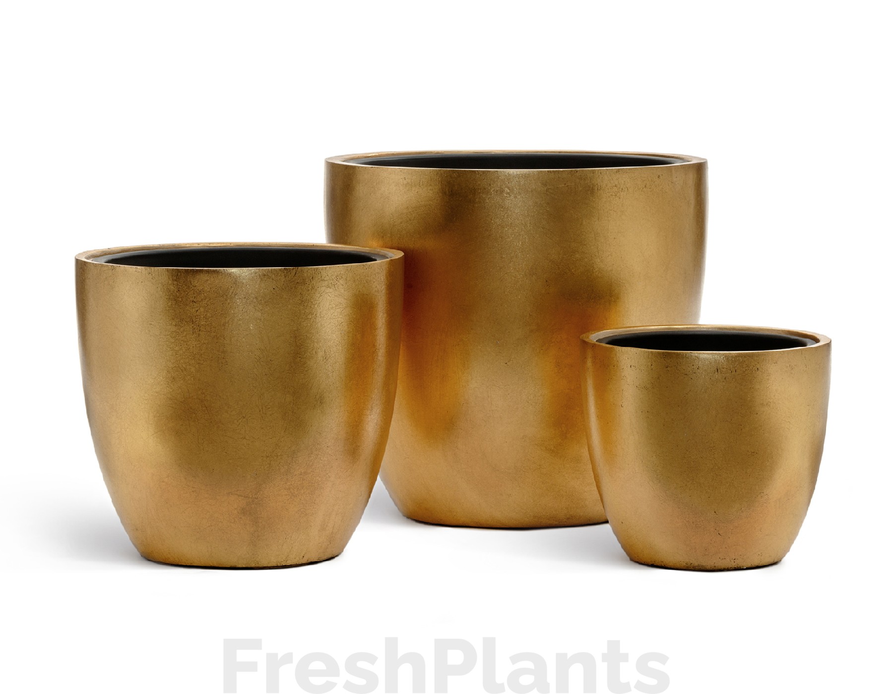 Кашпо TREEZ Effectory - Metal - Округлый конус - Сусальное золото 41.3320-04-031-GLD-30, 41.3320-04-031-GLD-40, 41.3320-04-031-GLD-50