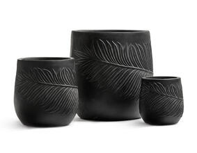 Кашпо TREEZ ERGO - Nature - Чаша - Антрацит 41.1020-0039-BLCK-32, 41.1020-0039-BLCK-44