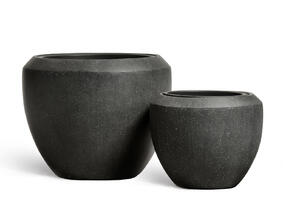 Кашпо TREEZ Effectory - Quartz - Чаша Design - Чёрный кварц 41.33-14-22-089-BLQ-40