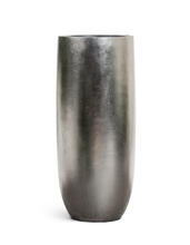 Кашпо TREEZ Effectory - Metal - Высокий округлый конус - Стальное серебро 41.3317-04-014-DSL-72, 41.3317-04-014-DSL-95 2