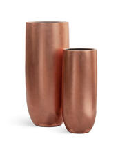 Кашпо TREEZ Effectory - Metal - Высокий округлый конус - Розовая медь 41.3317-04-014-RSG-72, 41.3317-04-014-RSG-95