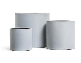 Кашпо TREEZ Effectory - Beton - Цилиндр - Серый ледник 41.3320-02-028-LG-31, 41.3320-02-028-LG-41, 41.3320-02-028-LG-53