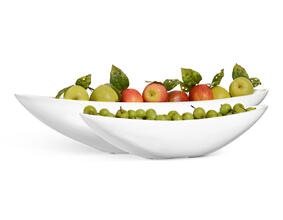 Кашпо TREEZ Effectory - Gloss - Ваза-Лодка (2 размера) - Белый глянцевый лак 41.3321-05-055-WH-15/65, 41.3321-05-053-WH-20/90 7