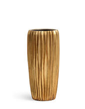 Кашпо TREEZ Effectory - Metal - Высокий конус Design Wave - Сусальное золото 41.3321-07-047-GLD-075, 41.3321-07-047-GLD-097 2