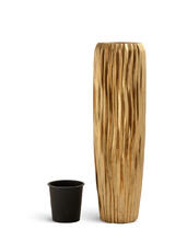 Кашпо TREEZ Effectory - Metal - Высокий конус Giant Design Wave - Сусальное золото 41.3321-07-047-GLD-141, 41.3321-07-047-GLD-180 7